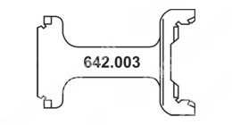 Шаблон 642.003 для контроля износа конусных поверхностей регулирующей гайки