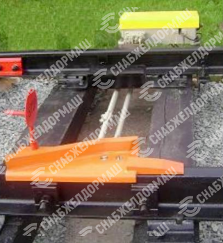 Колесосбрасывающий башмак КСБ ВНИИЖТ 495.000 для электромеханического привода Р65, Р50 левый или правый