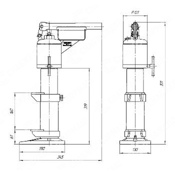 Домкрат путевой гидравлический ДПГ-10