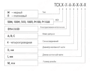 Термопреобразователь сопротивления DIN43650