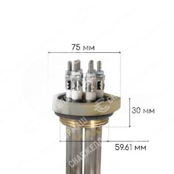 Блок ТЭН 3,0кВт для масла (500мм) G2" (3*тэн 100 А 13/1,0 Z) 220/380В