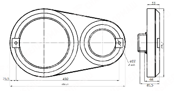 Светодиодный буферный фонарь ССД-БФ5