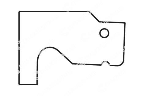 Шаблон максимальный для проверки профиля поверхности катания обработанного колеса