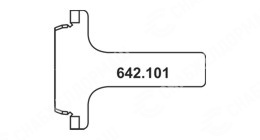 Шаблон 642.001 для контроля изгиба винта регулятора