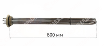 Блок ТЭН 3,0кВт для масла (500мм) G2" (3*тэн 100 А 13/1,0 Z) 220/380В